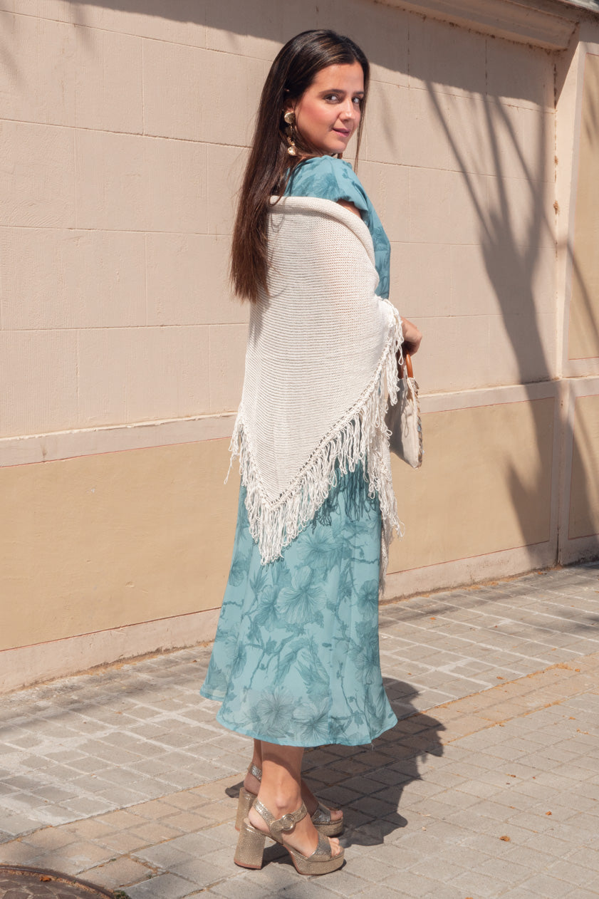 Vestido Violeta · Turquesa