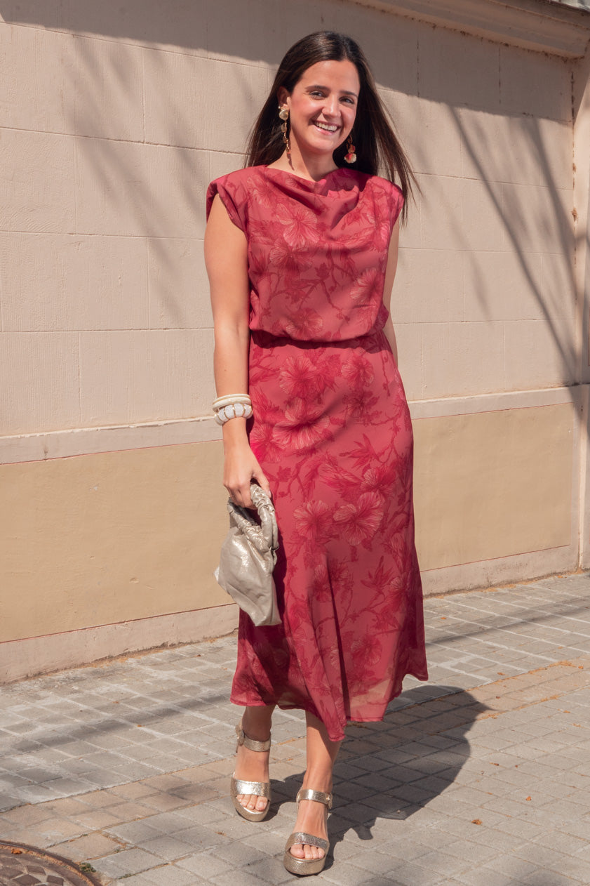 Vestido Violeta · Coral