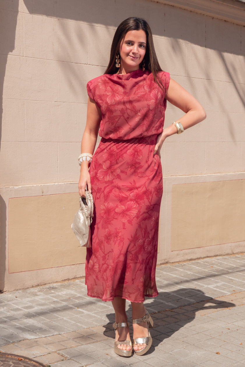 Vestido Violeta · Teja