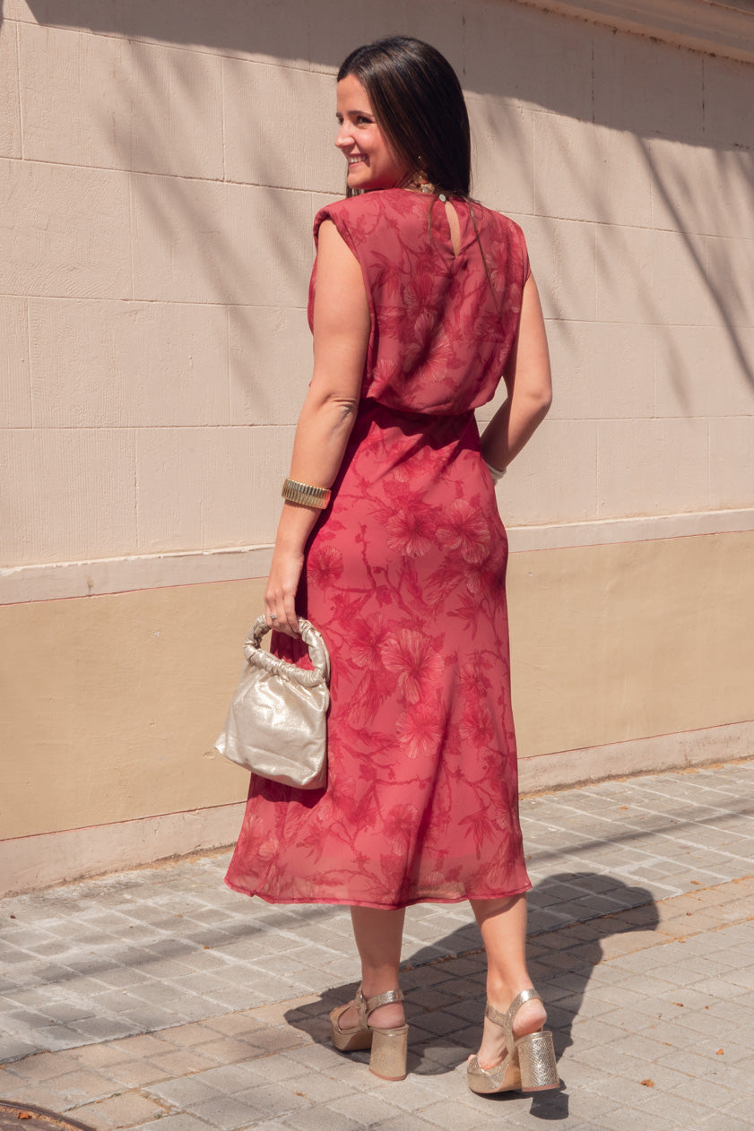 Vestido Violeta · Teja