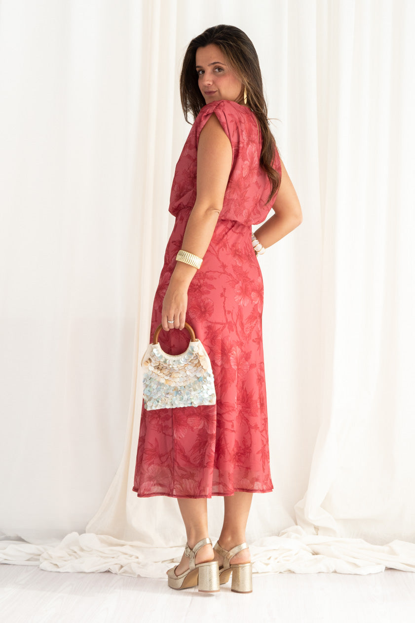 Vestido Violeta · Teja