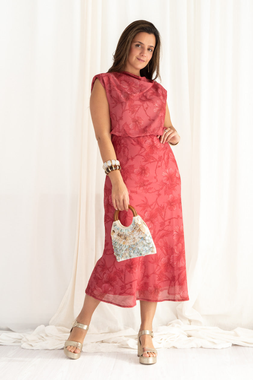 Vestido Violeta · Coral