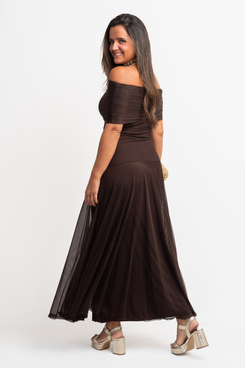 Vestido Krabi · Marrón