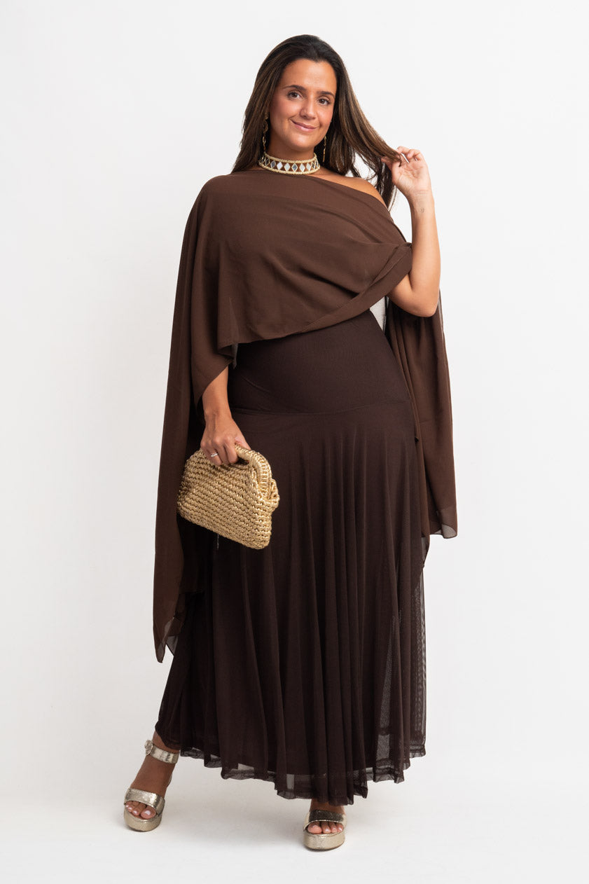 Vestido Krabi · Marrón