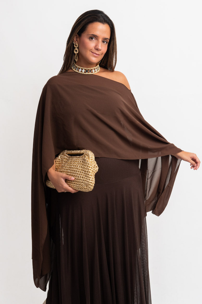 Vestido Krabi · Marrón