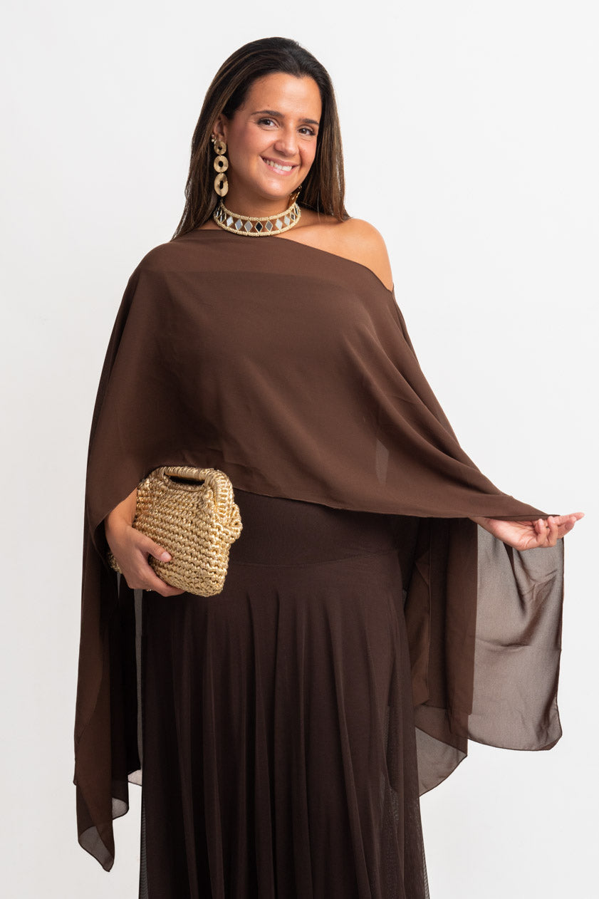 Vestido Krabi · Marrón