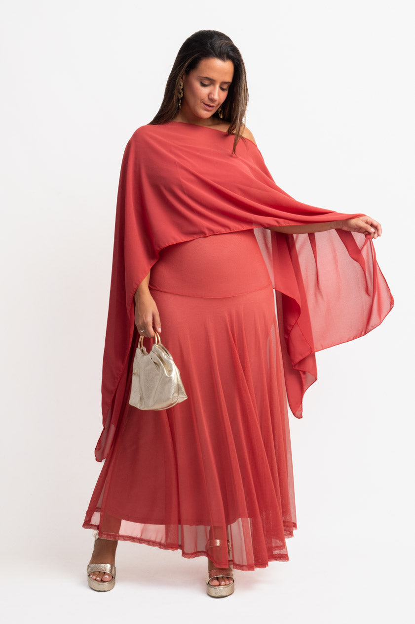 Vestido Krabi · Coral
