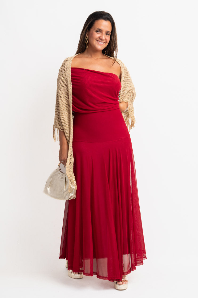 Vestido Krabi · Granate