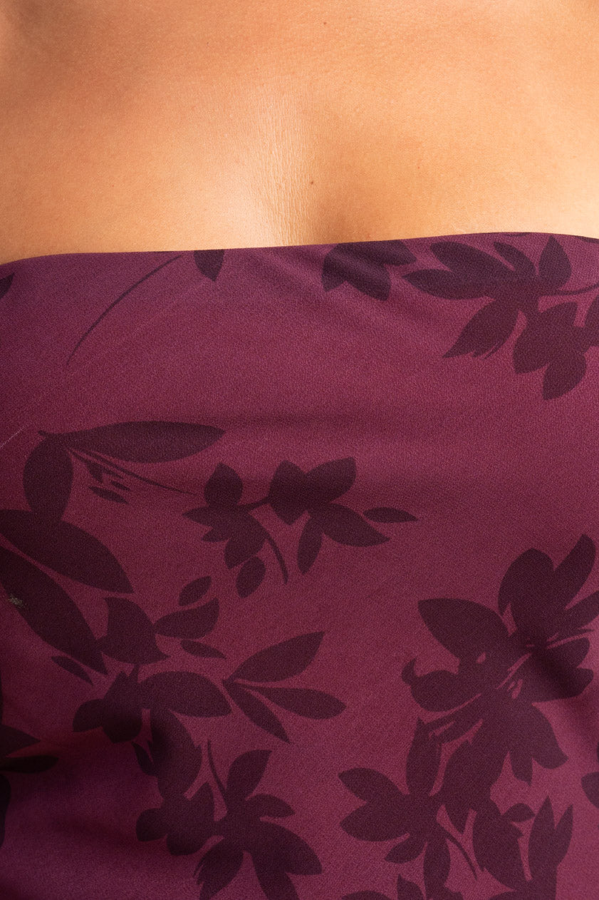 Vestido Agatha · Granate