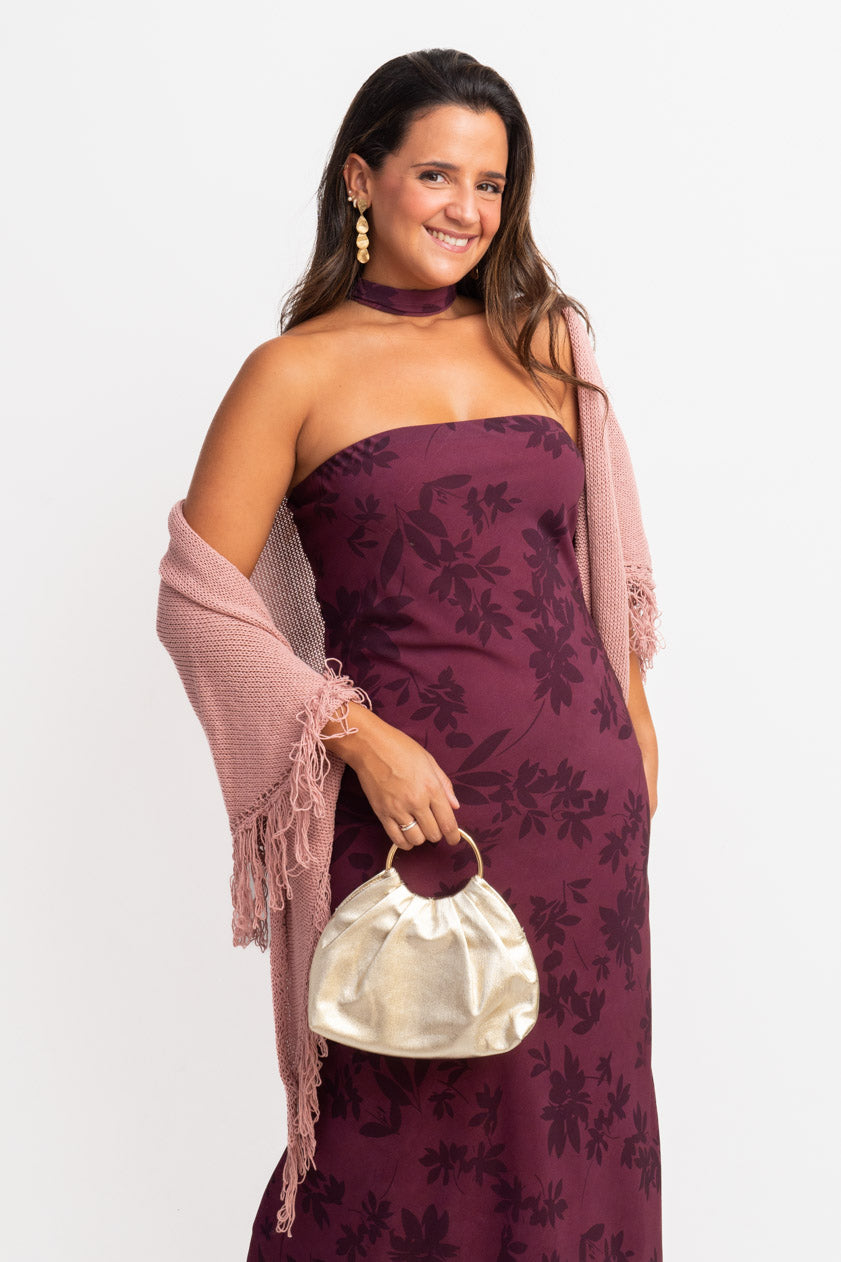 Vestido Agatha · Granate