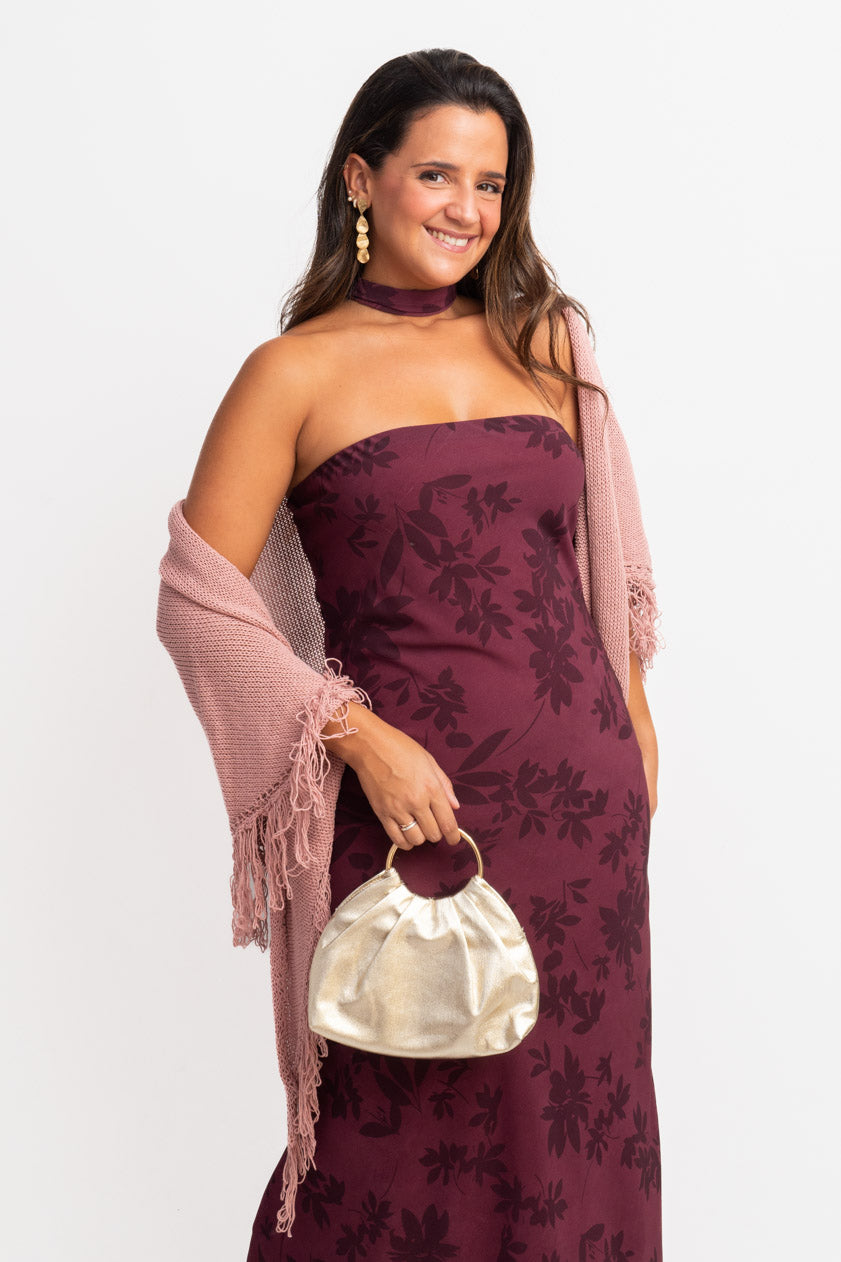 Vestido Agatha · Granate