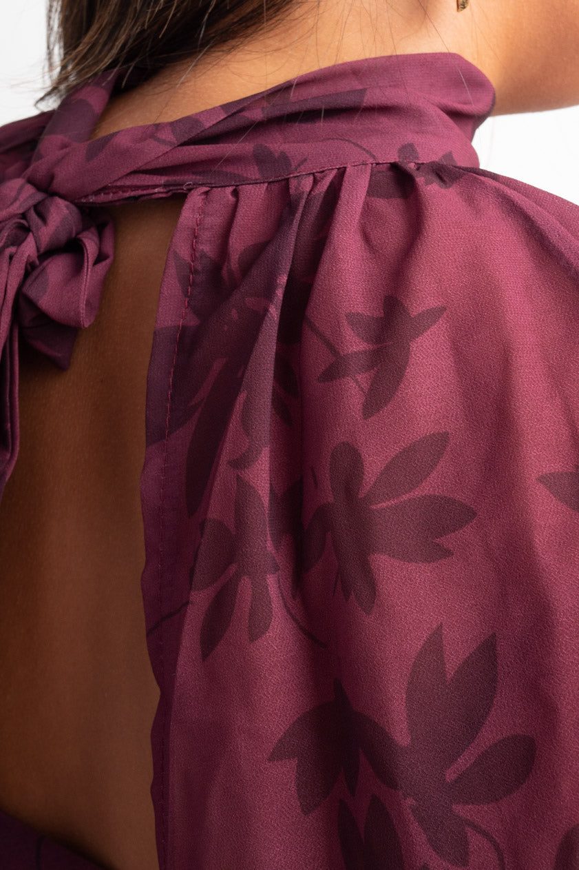 Vestido Agatha · Granate