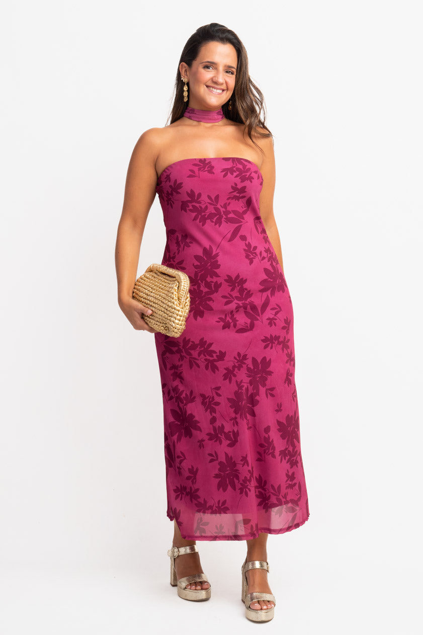 Vestido Agatha · Púrpura