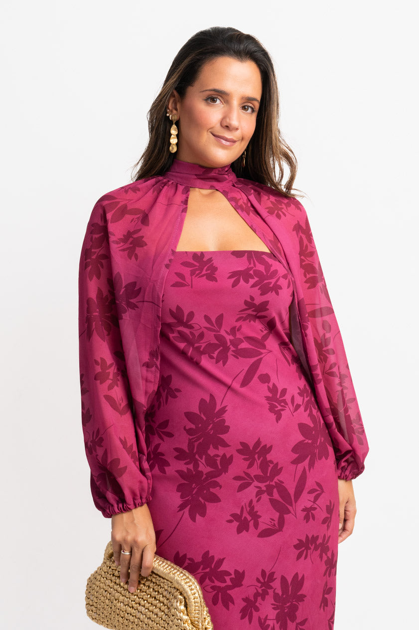 Vestido Agatha · Púrpura