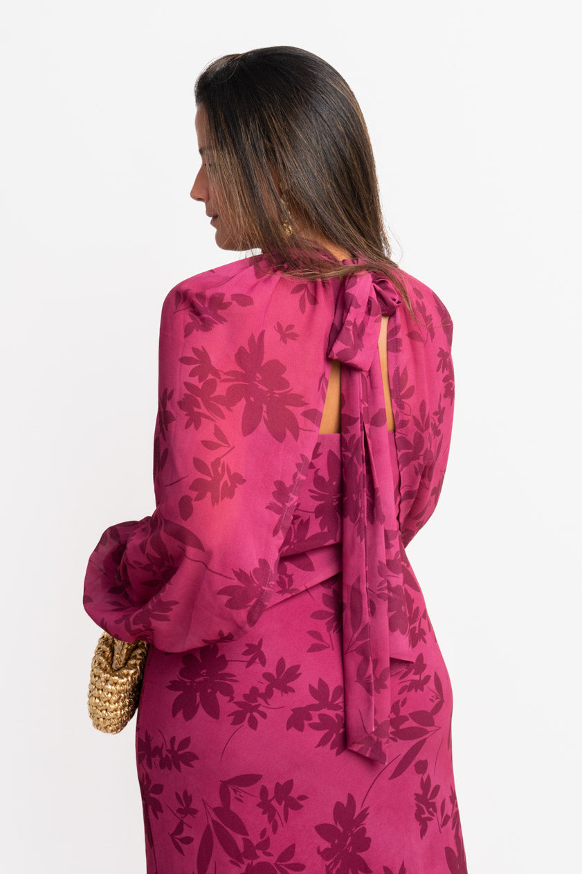 Vestido Agatha · Púrpura