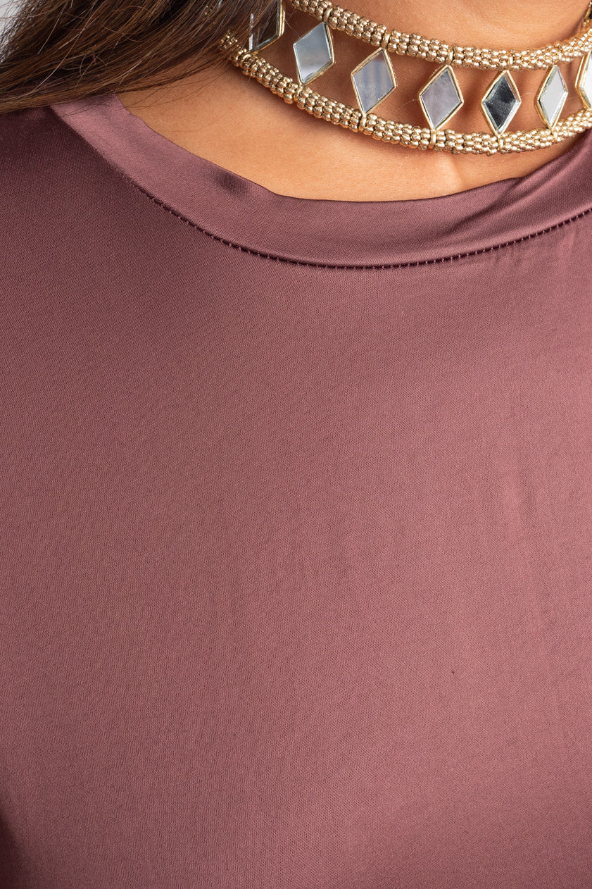 Camisa Asimétrica Raso