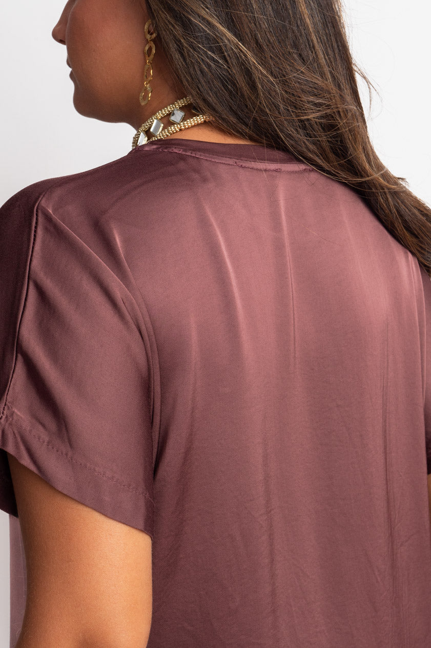Camisa Asimétrica Raso