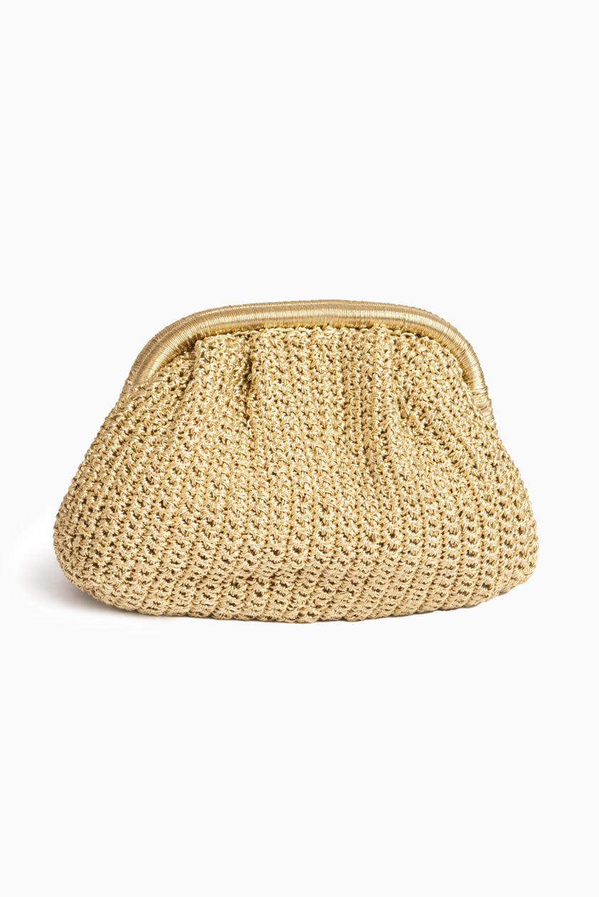 Bolsito Crochet Gold