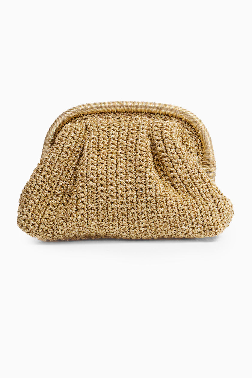 BOLSO CROCHET METALIZADO ORO