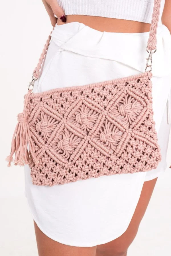 Comprar Bandolera Crochet Pompom Online