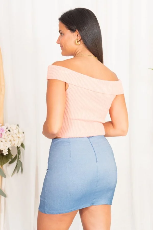 Comprar Mini Falda Elástica Raja Online