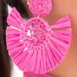 Comprar Pendientes Abanico Fucsia Online