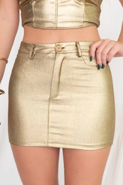 Comprar Mini Falda Metalizada Online