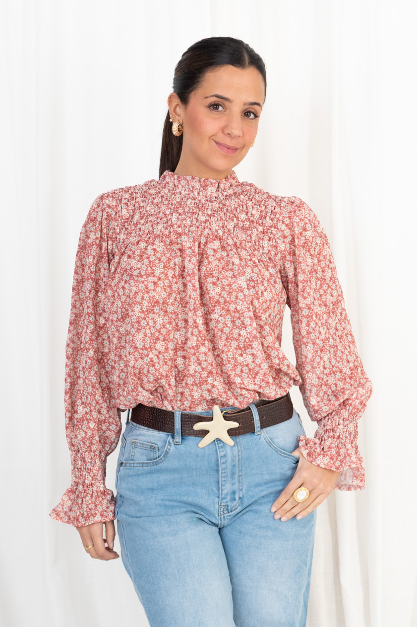 Comprar Blusa Romántica Flores Online