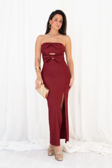 Comprar Vestido Strapless Lazos Online