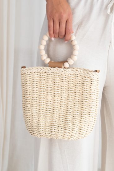 Comprar Bolso Raffia Asa Bolas Online